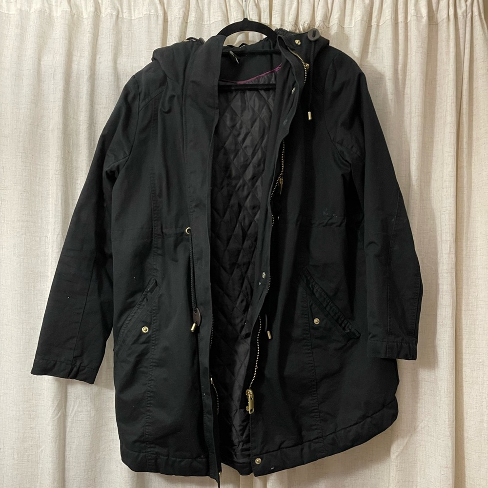 H&M black winter coat